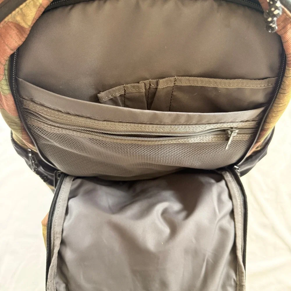 Burton Durable Goods Splinter Camo Backpack‎ Brown Green Rucksack Outdoor Travel